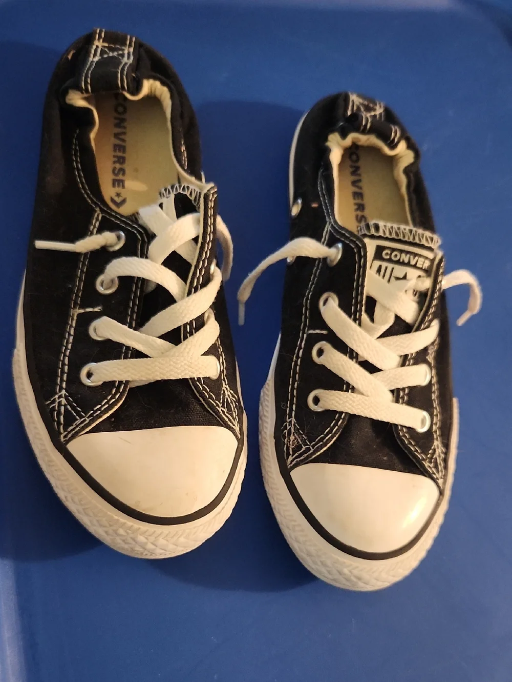 Converse Chuck Taylor All Star Sneakers Sinchback Junior Size 3.5 Shoes Black